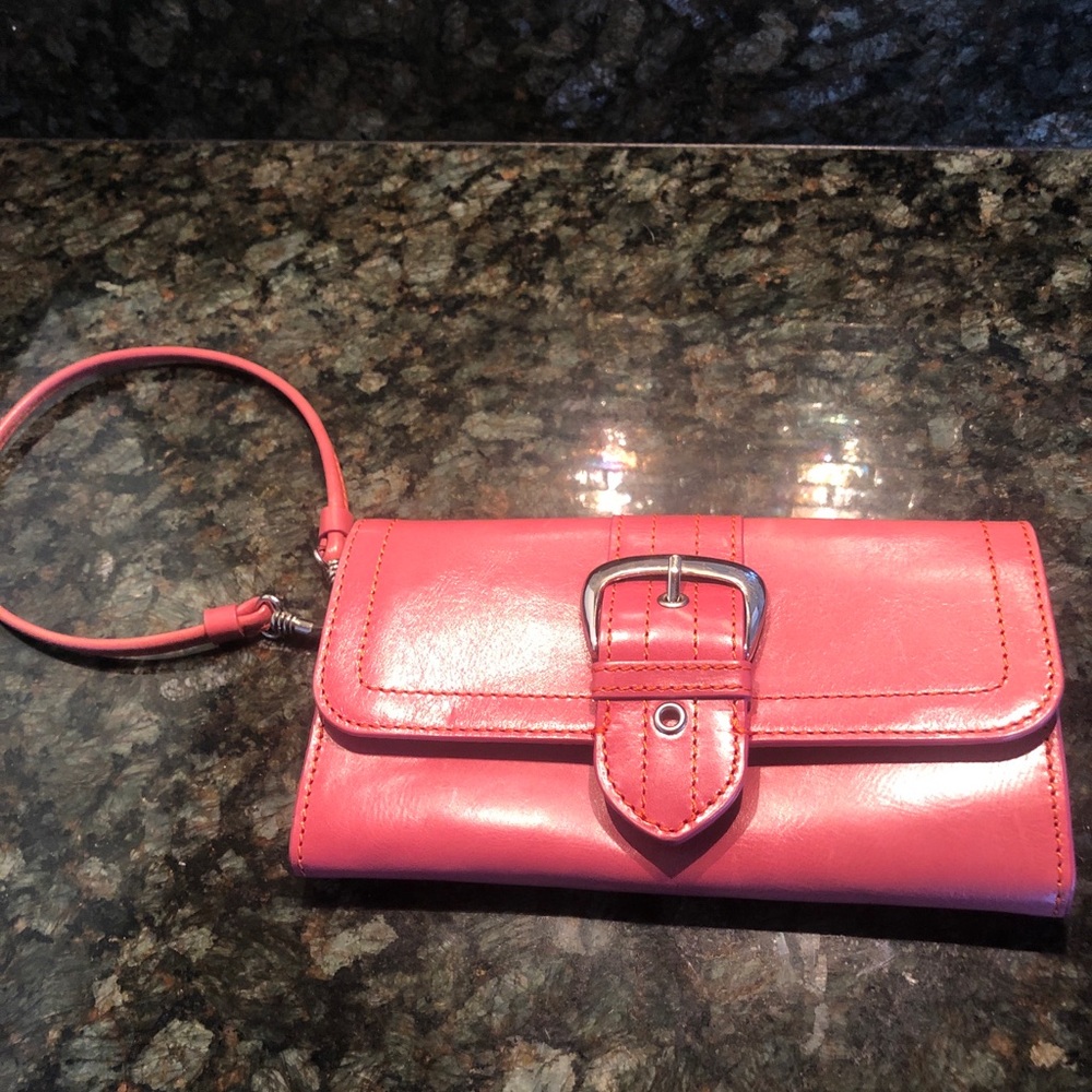 Nordstrom wristlet all leather